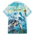 Personalized Snorkeling Hawaii Family Matching Off The Shoulder Long Sleeve Dress and Hawaiian Shirt Ocean Lover Hawaiian Kakau Honu Turtle
