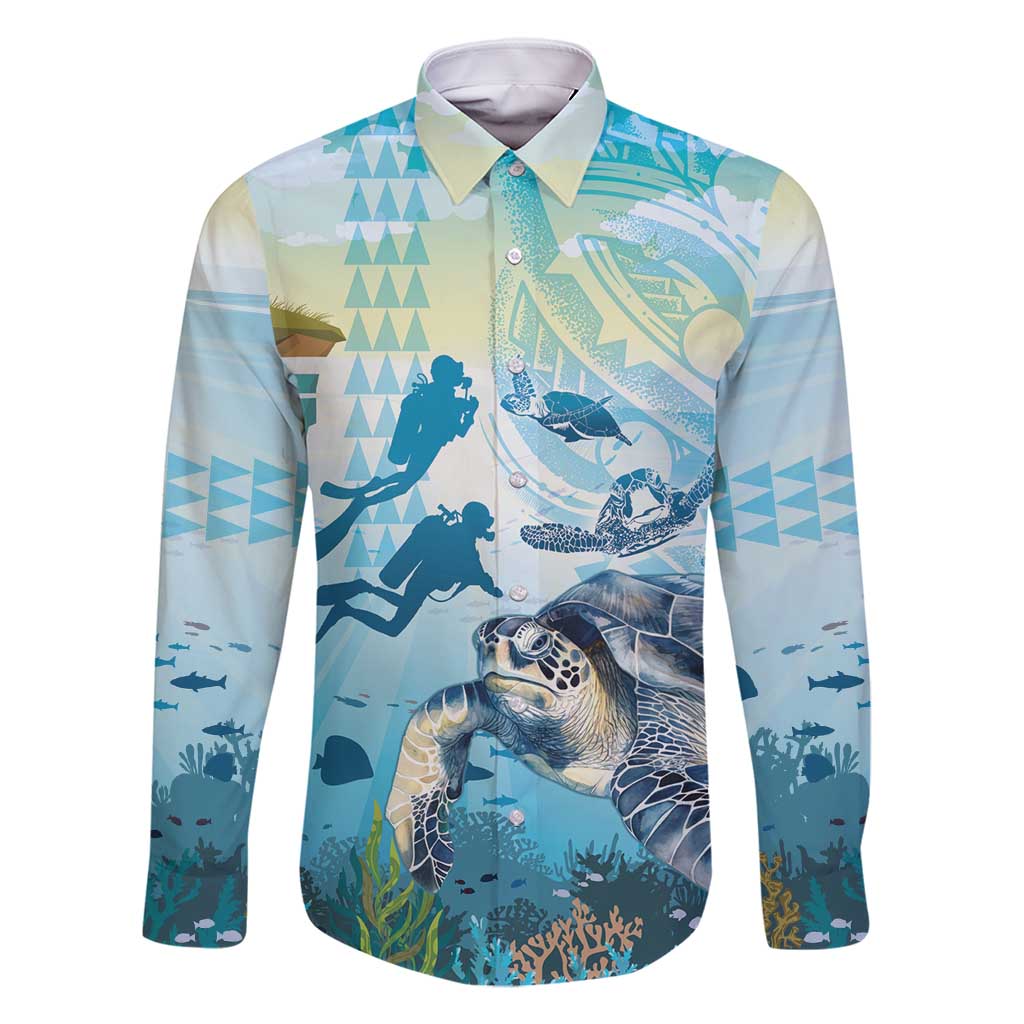 Personalized Snorkeling Hawaii Family Matching Tank Maxi Dress and Hawaiian Shirt Ocean Lover Hawaiian Kakau Honu Turtle