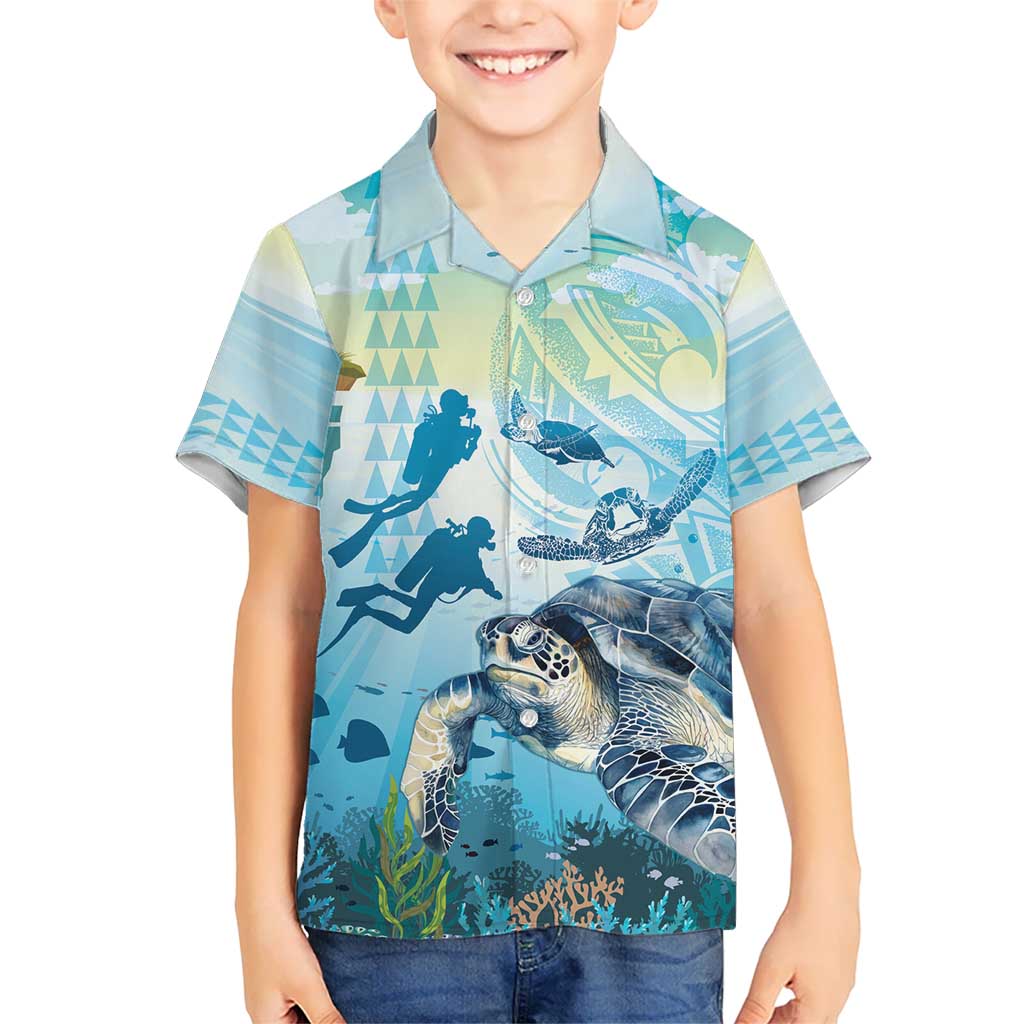 Personalized Snorkeling Hawaii Hawaiian Shirt Ocean Lover Hawaiian Kakau Honu Turtle