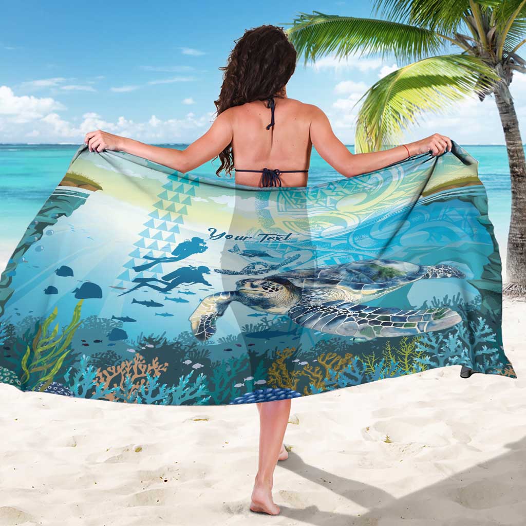 Personalized Snorkeling Hawaii Sarong Ocean Lover Hawaiian Kakau Honu Turtle