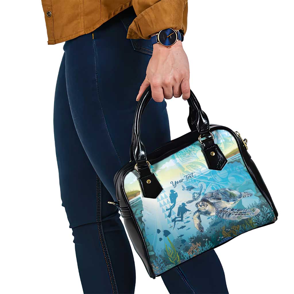Personalized Snorkeling Hawaii Shoulder Handbag Ocean Lover Hawaiian Kakau Honu Turtle