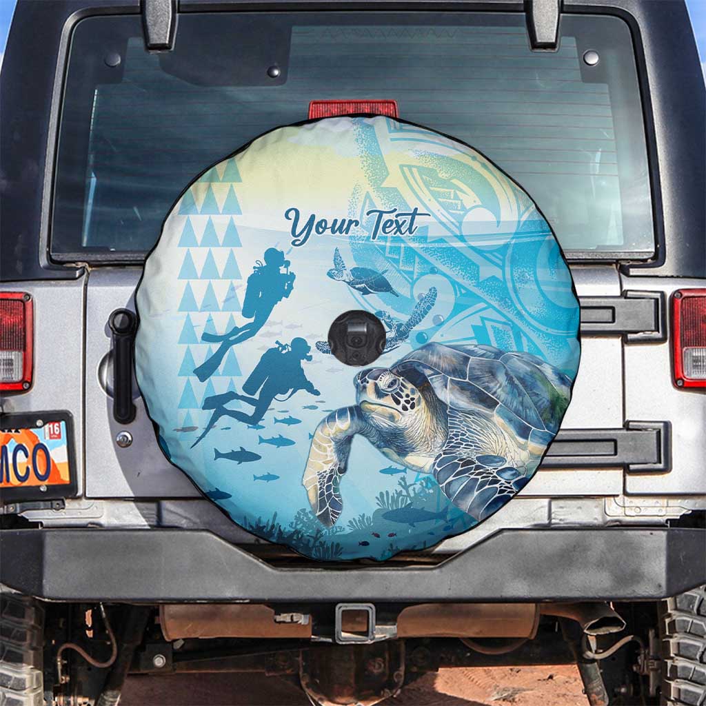 Personalized Snorkeling Hawaii Spare Tire Cover Ocean Lover Hawaiian Kakau Honu Turtle