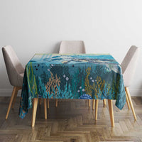 Personalized Snorkeling Hawaii Tablecloth Ocean Lover Hawaiian Kakau Honu Turtle
