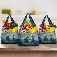 Niue ANZAC Day Grocery Bag We Will Remember Them Camouflage Style