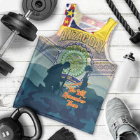 Niue ANZAC Day Men Tank Top We Will Remember Them Camouflage Style LT14 - Polynesian Pride