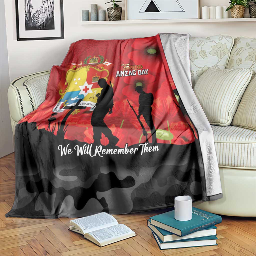 Tonga ANZAC Day Blanket Ngatu Pattern We Will Remember Them