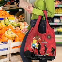 Tonga ANZAC Day Grocery Bag Ngatu Pattern We Will Remember Them