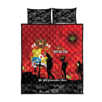 Tonga ANZAC Day Quilt Bed Set Ngatu Pattern We Will Remember Them LT14 - Polynesian Pride