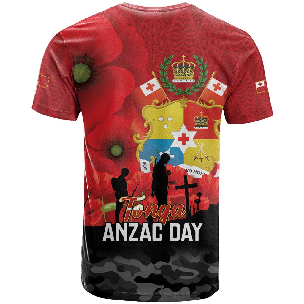 Tonga ANZAC Day T Shirt Ngatu Pattern We Will Remember Them