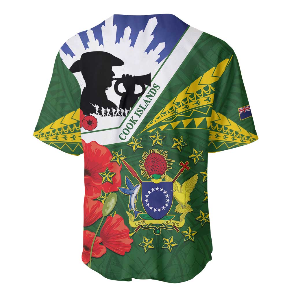 Cook Islands ANZAC Day Baseball Jersey Last Post Lest We Forget