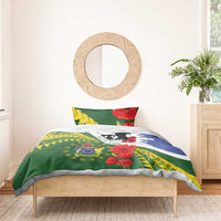 Cook Islands ANZAC Day Bedding Set Last Post Lest We Forget LT14 - Polynesian Pride