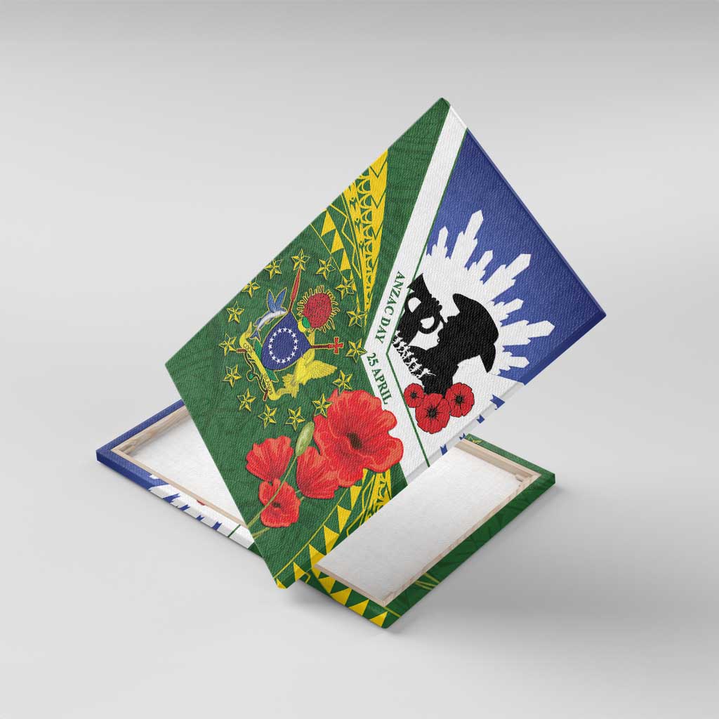 Cook Islands ANZAC Day Canvas Wall Art Last Post Lest We Forget