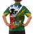 Cook Islands ANZAC Day Family Matching Off Shoulder Maxi Dress and Hawaiian Shirt Last Post Lest We Forget