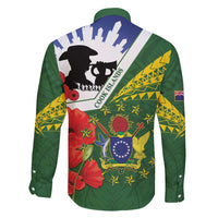 Cook Islands ANZAC Day Family Matching Short Sleeve Bodycon Dress and Hawaiian Shirt Last Post Lest We Forget