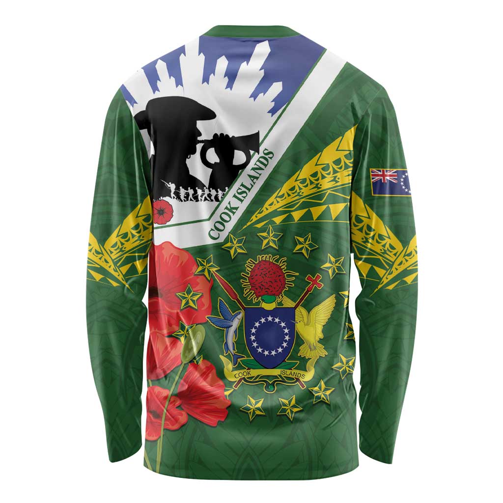 Cook Islands ANZAC Day Long Sleeve Shirt Last Post Lest We Forget