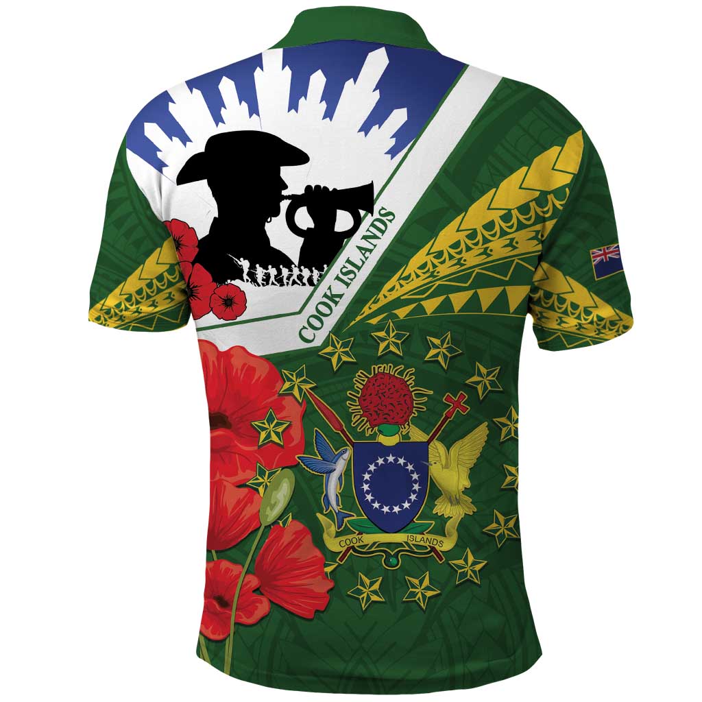 Cook Islands ANZAC Day Polo Shirt Last Post Lest We Forget LT14 - Polynesian Pride