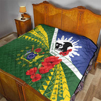 Cook Islands ANZAC Day Quilt Last Post Lest We Forget