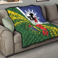 Cook Islands ANZAC Day Quilt Last Post Lest We Forget