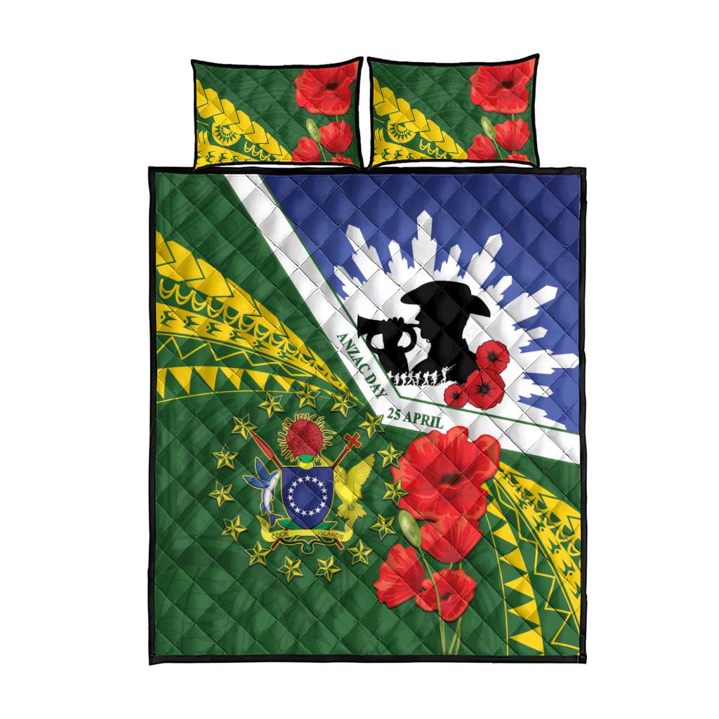 Cook Islands ANZAC Day Quilt Bed Set Last Post Lest We Forget