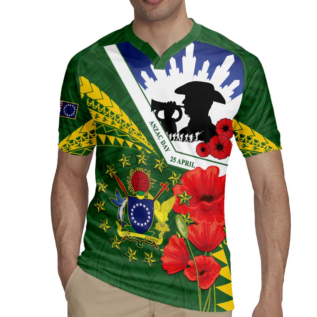 Cook Islands ANZAC Day Rugby Jersey Last Post Lest We Forget LT14 - Polynesian Pride