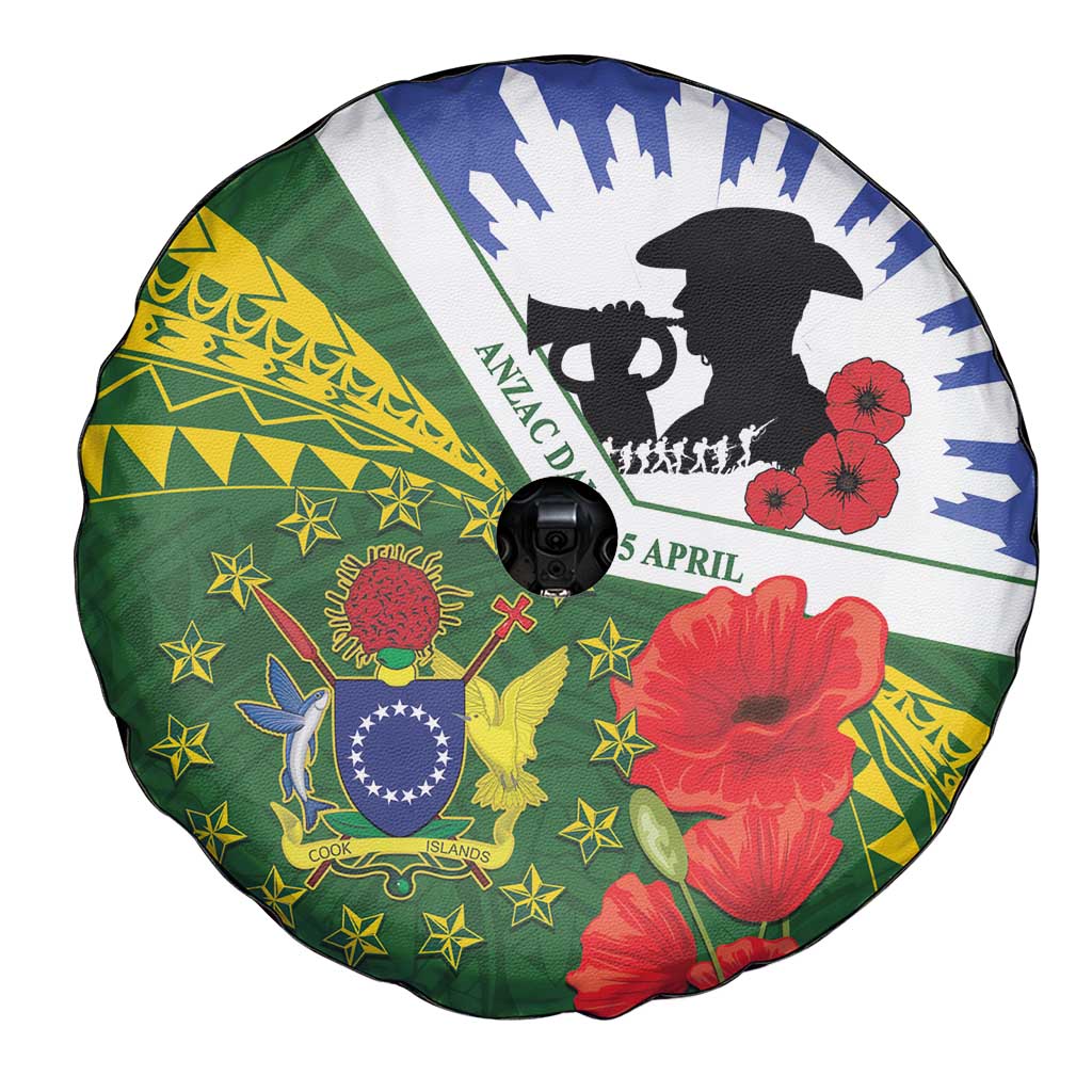Cook Islands ANZAC Day Spare Tire Cover Last Post Lest We Forget