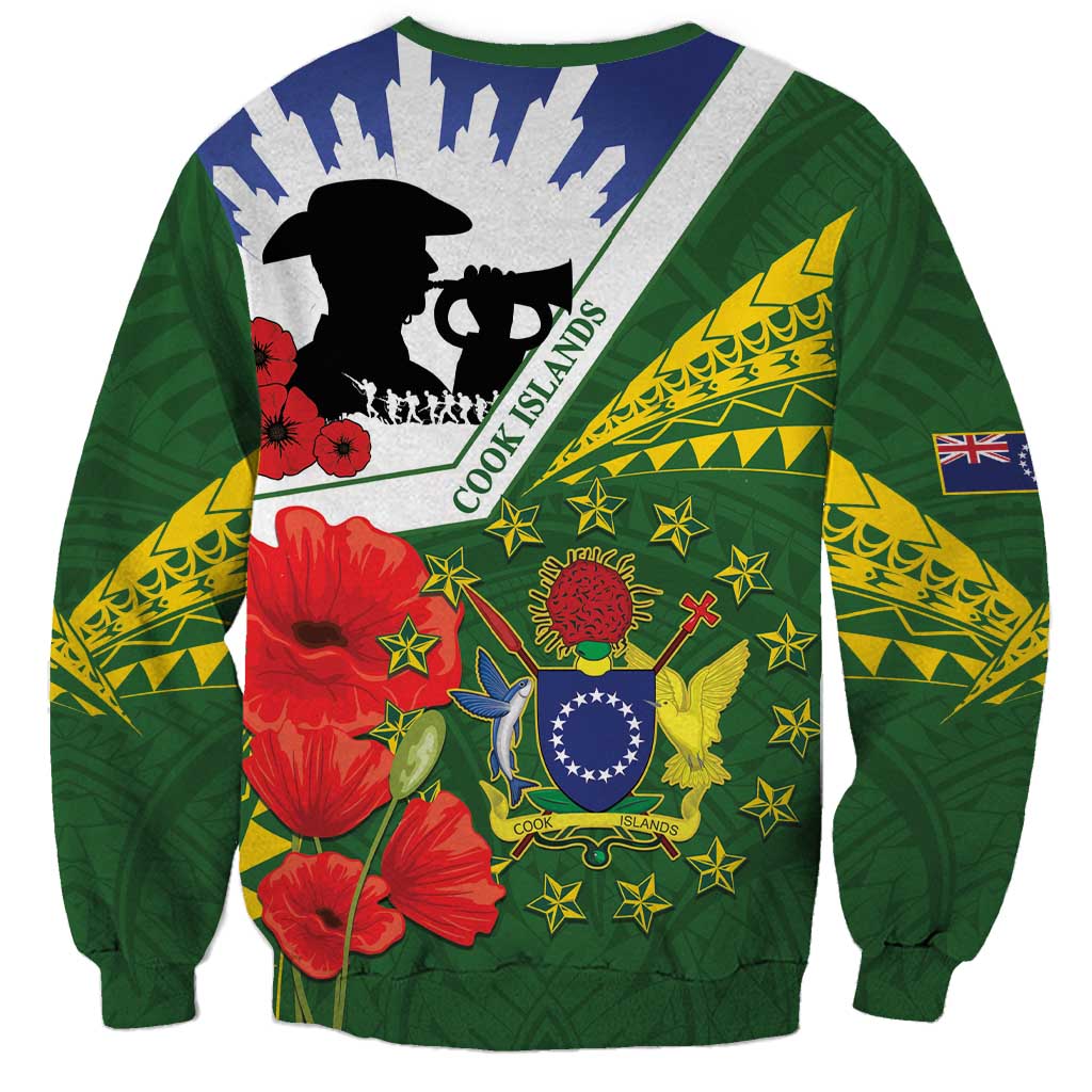 Cook Islands ANZAC Day Sweatshirt Last Post Lest We Forget