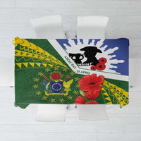 Cook Islands ANZAC Day Tablecloth Last Post Lest We Forget