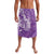 Purple Polynesia Hammerhead Shark Tattoo With Plumeria Lei Lavalava