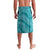 Teal Polynesia Hammerhead Shark Tattoo With Plumeria Lei Lavalava
