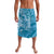 Blue Polynesia Hammerhead Shark Tattoo With Plumeria Lei Lavalava