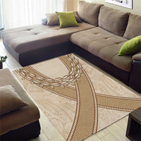 Mauri Ribaberiki Kiribati Area Rug Cowrie Shells Lei Palm Leaf Weaving LT14 - Polynesian Pride