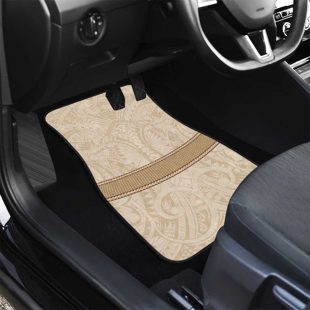 Mauri Ribaberiki Kiribati Car Mats Cowrie Shells Lei Palm Leaf Weaving LT14 - Polynesian Pride