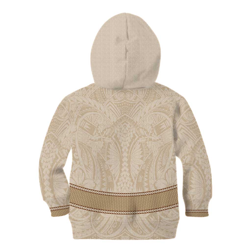 Mauri Ribaberiki Kiribati Kid Hoodie Cowrie Shells Lei Palm Leaf Weaving