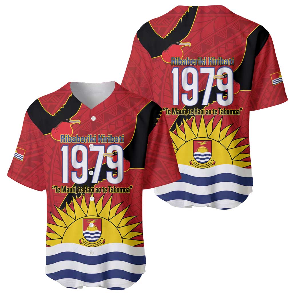 Mauri Kiribati Independence Day Baseball Jersey 1979 Proud National Frigatebird LT14 - Polynesian Pride