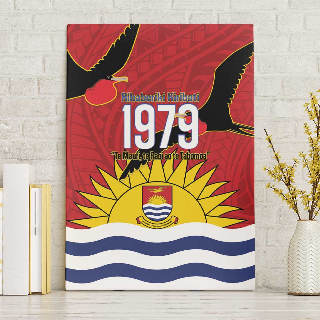 Mauri Kiribati Independence Day Canvas Wall Art 1979 Proud National Frigatebird