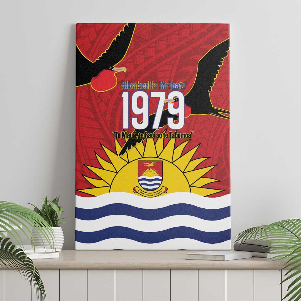 Mauri Kiribati Independence Day Canvas Wall Art 1979 Proud National Frigatebird LT14 - Polynesian Pride