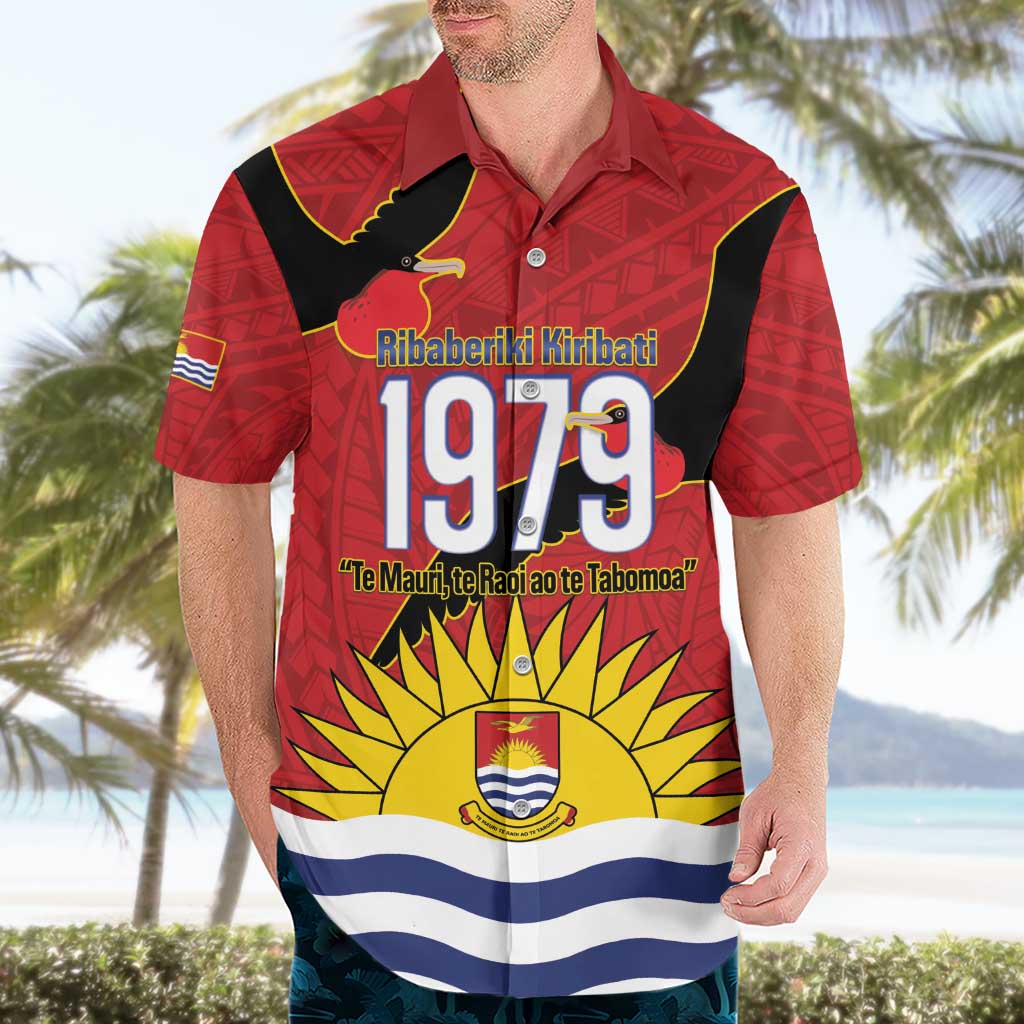 Mauri Kiribati Independence Day Hawaiian Shirt 1979 Proud National Frigatebird LT14 - Polynesian Pride