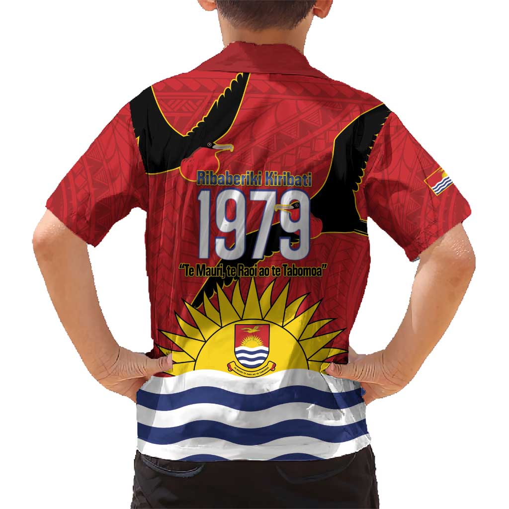 Mauri Kiribati Independence Day Hawaiian Shirt 1979 Proud National Frigatebird LT14 - Polynesian Pride