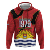 Mauri Kiribati Independence Day Hoodie 1979 Proud National Frigatebird LT14 Pullover Hoodie Red - Polynesian Pride