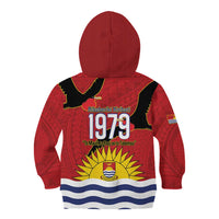 Mauri Kiribati Independence Day Kid Hoodie 1979 Proud National Frigatebird