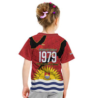 Mauri Kiribati Independence Day Kid T Shirt 1979 Proud National Frigatebird LT14 - Polynesian Pride