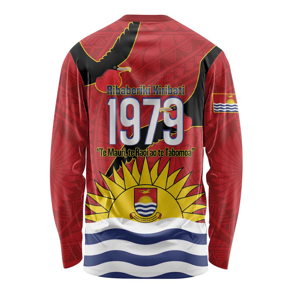 Mauri Kiribati Independence Day Long Sleeve Shirt 1979 Proud National Frigatebird LT14 - Polynesian Pride