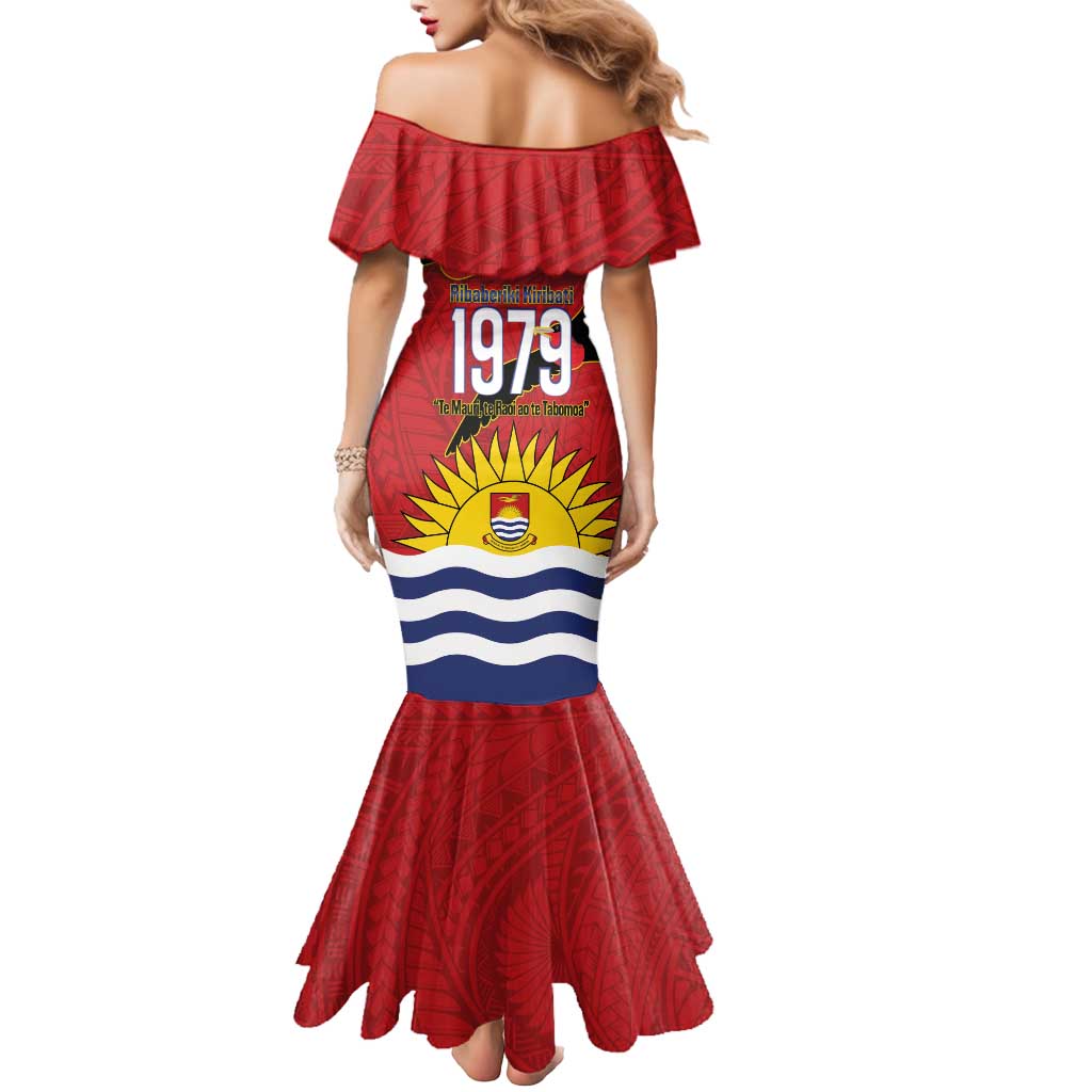 Mauri Kiribati Independence Day Mermaid Dress 1979 Proud National Frigatebird LT14 - Polynesian Pride