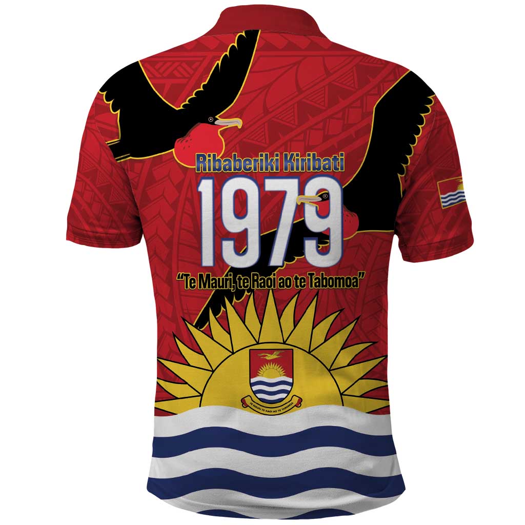 Mauri Kiribati Independence Day Polo Shirt 1979 Proud National Frigatebird LT14 - Polynesian Pride