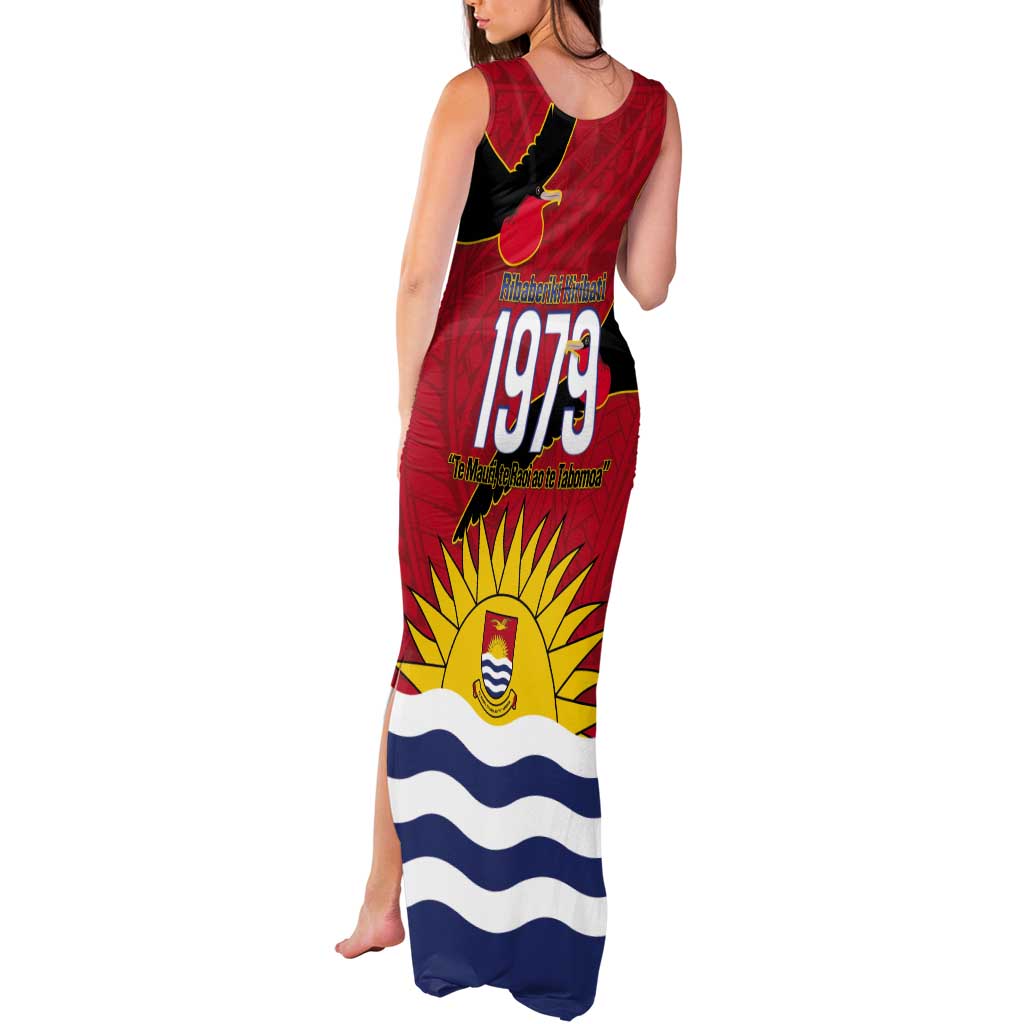 Mauri Kiribati Independence Day Tank Maxi Dress 1979 Proud National Frigatebird LT14 - Polynesian Pride