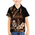 Brown Hafa Adai Guam Hawaiian Shirt Chamorro Latte Stone Hand With Plumeria