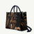 Brown Hafa Adai Guam Leather Bag Chamorro Latte Stone Hand With Plumeria - Polynesian Pride