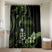 Green Hafa Adai Guam Bathroom Set Chamorro Latte Stone Hand With Plumeria - Polynesian Pride