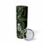 Green Hafa Adai Guam Skinny Tumbler Chamorro Latte Stone Hand With Plumeria