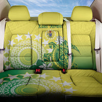 Cook Islands Independence Day Back Car Seat Cover Kuki Airani Tiare Maori Polynesian Pattern - Green LT14 One Size Green - Polynesian Pride